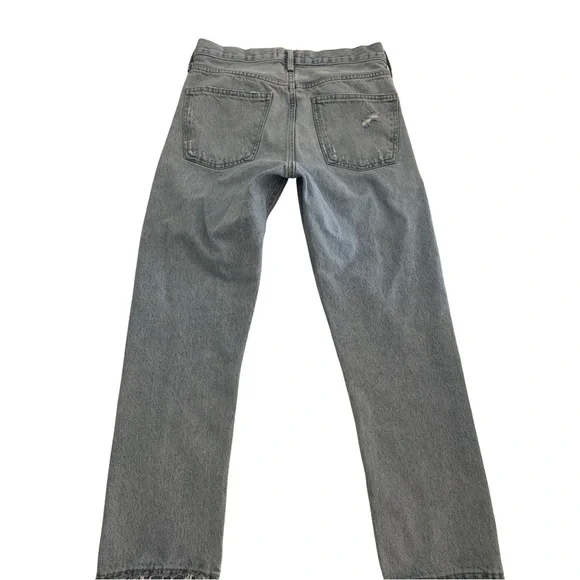 AGOLDE Parker Jean High Rise Straight Crop Button Fly Raw Hem Women’s 25 - Picture 6 of 10